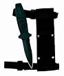 Combat Knife 7.5" Blk Leg/Arm Sheath - Knives - Combat