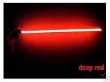 2 DEEP RED 24 Neon Lite rods Nice Glow NEW (car radio wiring installation parts)