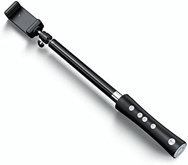 Selfie Stick Monopod with Bluetooth & Power Bank Black