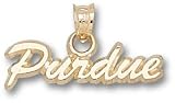 Purdue Boilermakers Solid 10K Gold Script ''PURDUE'' 5/8'' Pendant