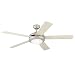 Westinghouse 7813665 Comet One-Light 52-Inch Five-Blade Ceiling Fan, Brushed Pewter with an Opal Globe