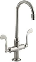 Hot Sale KOHLER K-8761-BN Essex Entertainment Sink Faucet, Vibrant Brushed Nickel