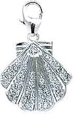 Seashell, 14K Gold Diamond Charm