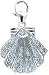 Seashell, 14K Gold Diamond Charm
