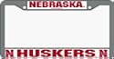 Nebraska Chrome License Plate Holder