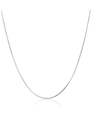 Sterling Silver Italian Diamond-Cut Snake Chain Necklace