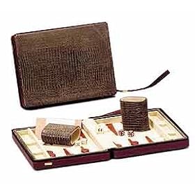 9-Inch Lizard Style Travel Backgammon