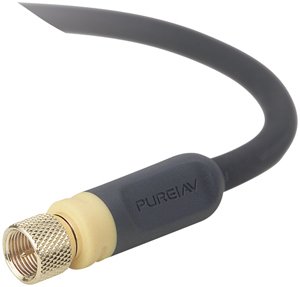 Belkin Av21300B06 Blue Series Rf Coaxial F-Pin Video Cable (6 Ft; Black; Polybagged)
