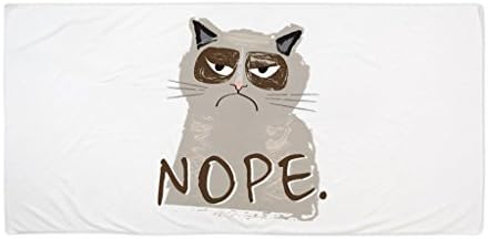 Kathrow Angry Cat Bath Towel Microfiber Beach Towel 70*150cm