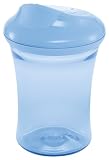 Produkt-Bild: NUK 10255146 Easy Learning 1-2-3 System, Easy Learning Cup 3, 275 ml, blau, mit auslaufsicherem Trinkrand und Becheraufsatz, BPA-frei