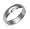 14k White Gold 5mm Plain Half Round Band, Size 4