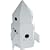 Kid-Eco Cardboard Rocket Toy Playhouse (White)