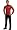 STAR TREK Red Print Shirt Men's Adult Halloween Outfit ? XLarge, Jacket Size 50 XL , Waist 42-46