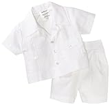 Lauren Madison Baby-boys Infant Guayabera Set With Tucking On Front Shirt