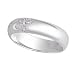 Personalized CZ Cross Sterling Silver 5mm Polished Ring