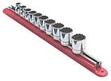 1/4 Magnetic Socket Rail with 10 Studs - VIM Hand Tools - MAGRAIL25R