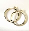 Monet Medium Hoop Earrings 14KT GOLD FILLED GOLDTONE