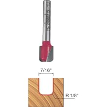 Freud 19-102 7/16-Inch Diameter Dish Carving Router Bit with 1/4-Inch Shank