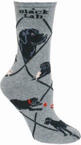 Black Labrador Retriever Cotton Puppy Dog Breed Animal Socks 9-11