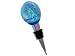 ArtisanStreet's Oceana - Dichroic Fused Glass Art Bottle Stopper With Wood Stand. Use for 750 ml or 1 L Wine or Liquor Bottles, Oil & Vinegar, Cooking Wine or Perfume Bottles. One of a Kind.