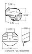 Truck-Lite LED Lamp & Chrome Bracket Kit, 12V 15055