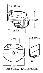Truck-Lite LED Lamp & Chrome Bracket Kit, 12V 15055