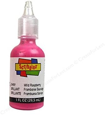 Duncan Crafts Scribbles Dimensional Fabric Paint 1 Oz. Bottle: Shiny Wild Raspberry