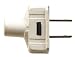 Leviton Easy Grip Flat Vinyl Plug 15 Amp White #001-48643-00W