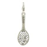 Les Poulettes Jewels - Sterling Silver Charms - Tennis Raquet Silver - Wimbledon Dream