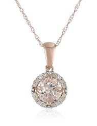 Precious Metal, Gemstone and Diamond Pendant Necklace (0.1 cttw, G-H Color, I2-I3 Clarity), 18"
