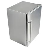 FSR24OD 4.8 Cu. Ft. Capacity Built-In Outdoor Refrigerator Comes with Casters Automatic Defrost D