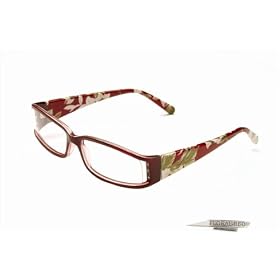 Fashion Readers Reading Glasses Long Sighted FLORAL-RED +1.50