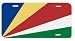 Seychelles Flag Vanity Auto License Plate