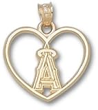 Anaheim Angels 14KT Gold A Heart Pendant