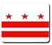 District of Columbia DC State Flag Mousepad Mouse Pad Mat