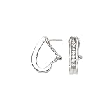 14K White Gold 1/2 ct. Channel Set Diamond Earrings