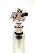 Monogram Wine Stopper with Beads J Monogram Wine Stopper with Beads J