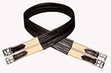 USA MADE Brown Leather Girth w/ Elastic Both Ends