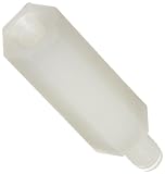 Nylon 6/6 Male-Female Standoff 4-40 3/8 Body Length, 3/16 Male & Female Thread Lengths, White (Pack of 100)