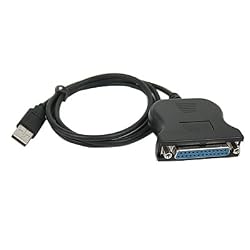 HDE (TM) 3 FT USB to DB25 IEEE-1284 Parallel Printer Adapter Cable