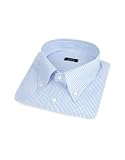Bagutta Blue Checked Button Down Cotton Dress Shirt