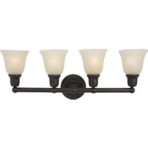 Maxim Lighting 11089SVOI Bel Air 4-Light Bath Vanity, Oil Rubbed Bronze with Soft Vanilla... by Maxim Lighting
