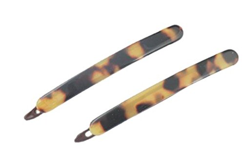 Charles J. Wahba Classic Delrin Barrette Pair