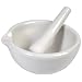 American Educational Porcelain Mortar and Pestle, 130ml Capacity, 100mm Top OD (Bundle of 5)