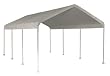 ShelterLogic 10 x 20-Feet Canopy 2- Inch 4-Rib Frame, White Cover