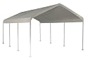 ShelterLogic 10 x 20-Feet Canopy 2- Inch 4-Rib Frame, White Cover