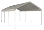 ShelterLogic 10 x 20-Feet Canopy 2- Inch 4-Rib Frame, White Cover