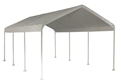 ShelterLogic 10 x 20-Feet Canopy 2- Inch 4-Rib Frame, White Cover ShelterLogic 10 x 20-Feet Canopy 2- Inch 4-Rib Frame, White Cover