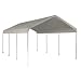ShelterLogic 10 x 20-Feet Canopy 2- Inch 4-Rib Frame, White Cover