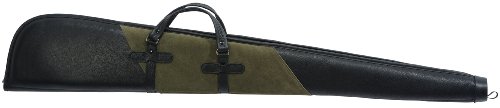Levys Leathers SLS200 Leather and Suede Shotgun Case (Black/Green, Small)
